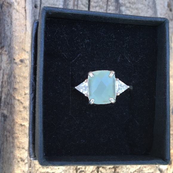 Jewelry - “Chalcedony & Cubic Zirconium” 925 Ring